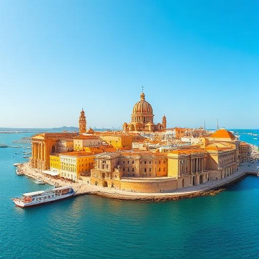 Malta şehir manzarası